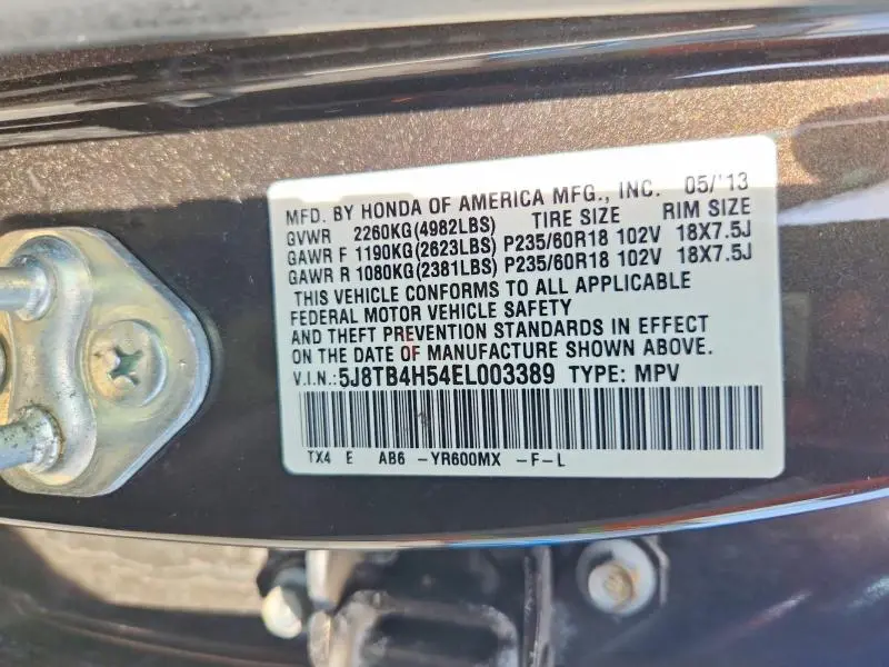 2014 ACURA RDX TECHNOLOGY  