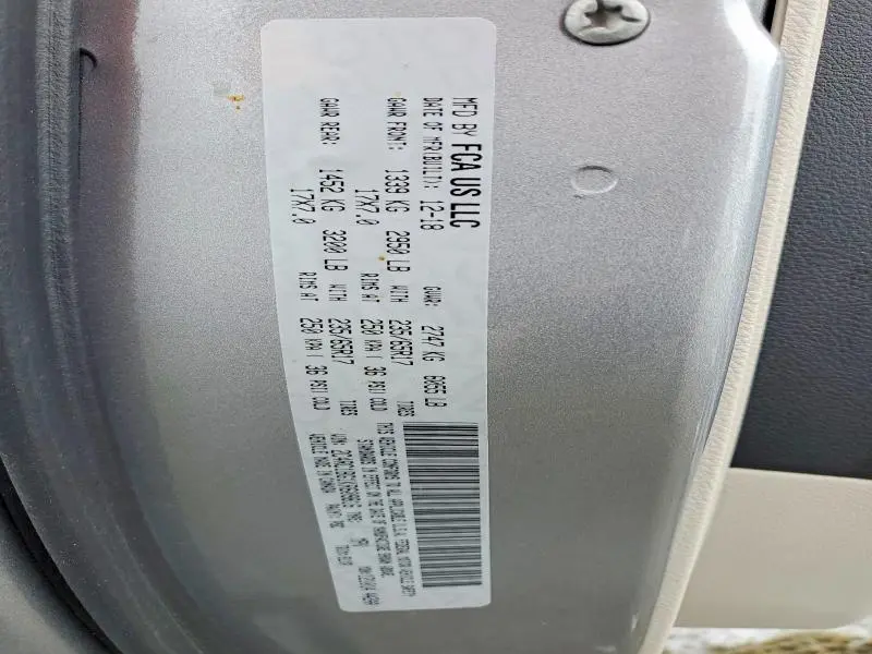 2019 CHRY PACIFICA T