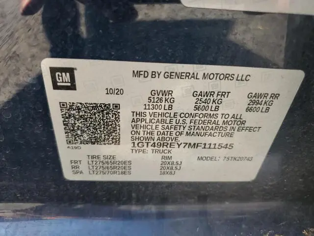 2021 GMC SIERRA K2500 DENALI