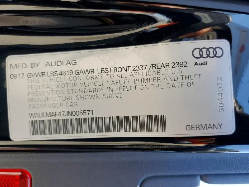2018 AUDI A4 PREMIUM PLUS  