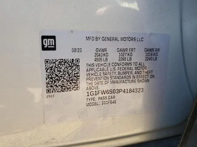 2023 CHEVROLET BOLT EV 1LT  