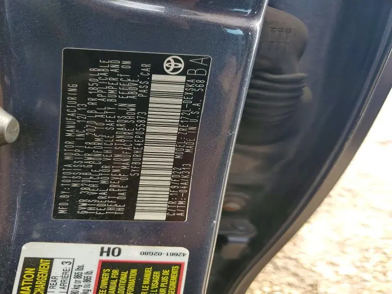 2014 TOYOTA COROLLA S PLUS  