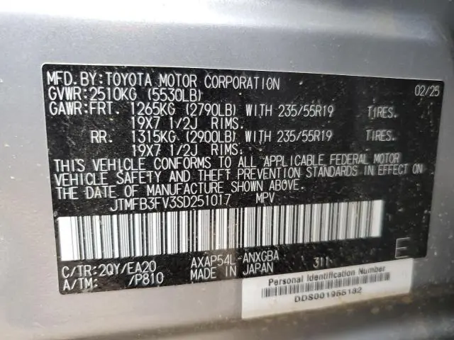 2025 TOYOTA RAV4 XSE