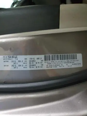 2017 CHRYSLER PACIFICA TOURING L PLUS  