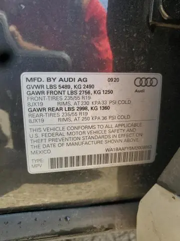 2021 AUDI Q5 PREMIUM PLUS  