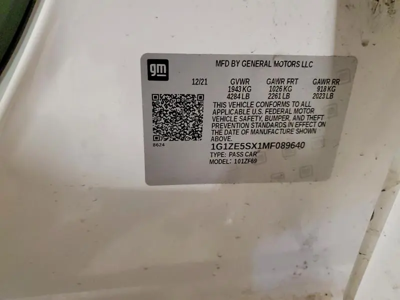 2021 CHEVROLET MALIBU PREMIER  