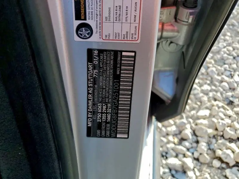 2016 MERCEDES-BENZ S 550 4MATIC  