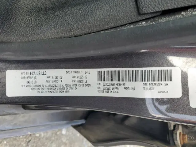 2015 CHRYSLER 200 LIMITED