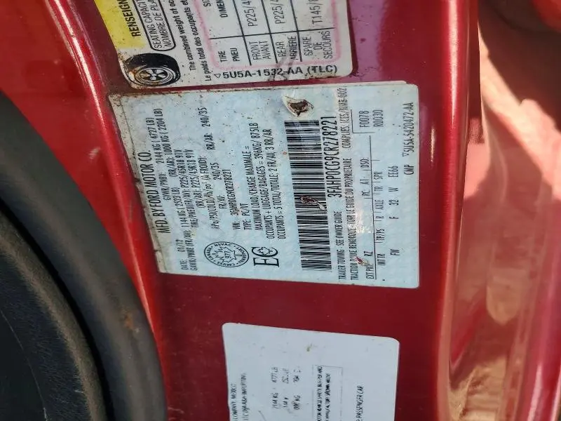 2012 FORD FUSION SEL  