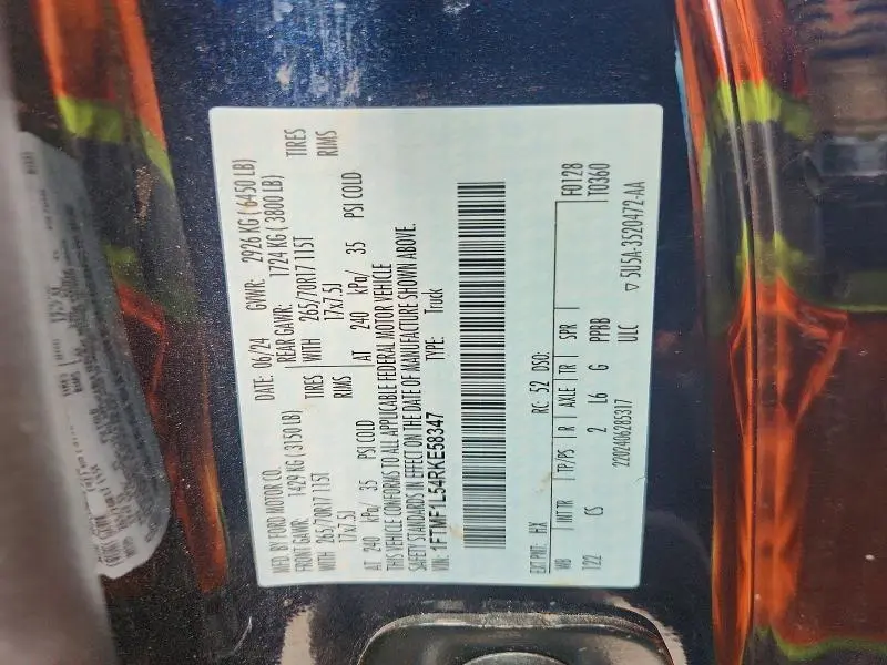 2024 FORD F150 XL  