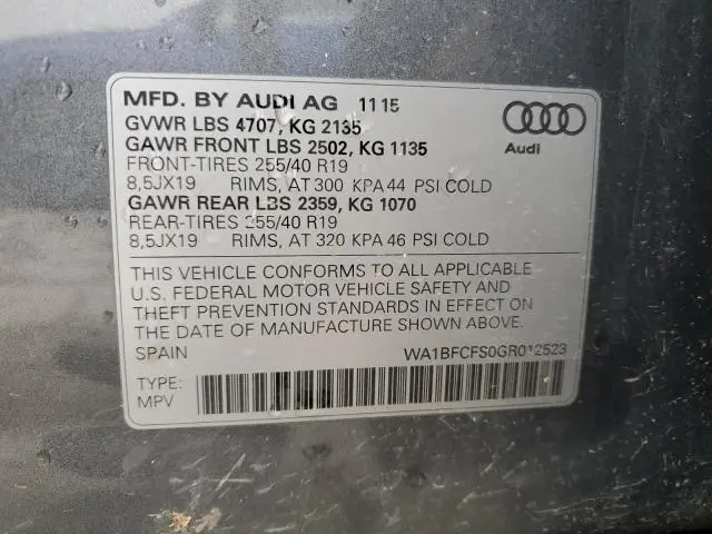 2016 AUDI Q3 PREMIUM PLUS  