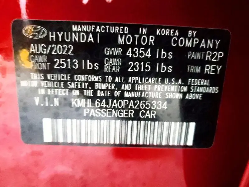 2023 HYUNDAI SONATA SEL  