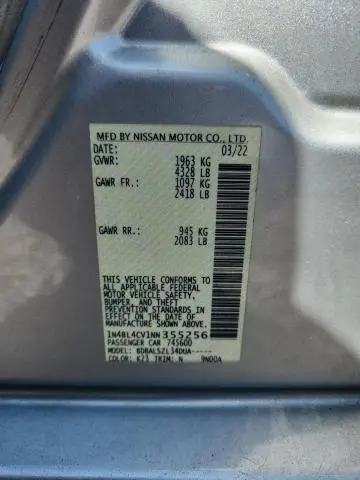 2022 NISSAN ALTIMA SR  