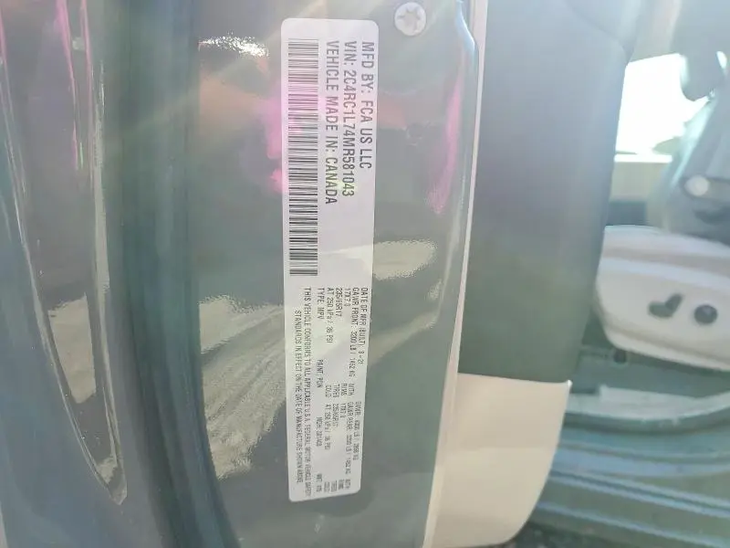 2021 CHRYSLER PACIFICA HYBRID TOURING L  