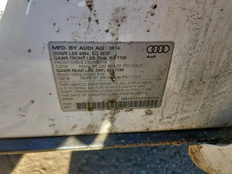 2015 AUDI Q3 PREMIUM PLUS  