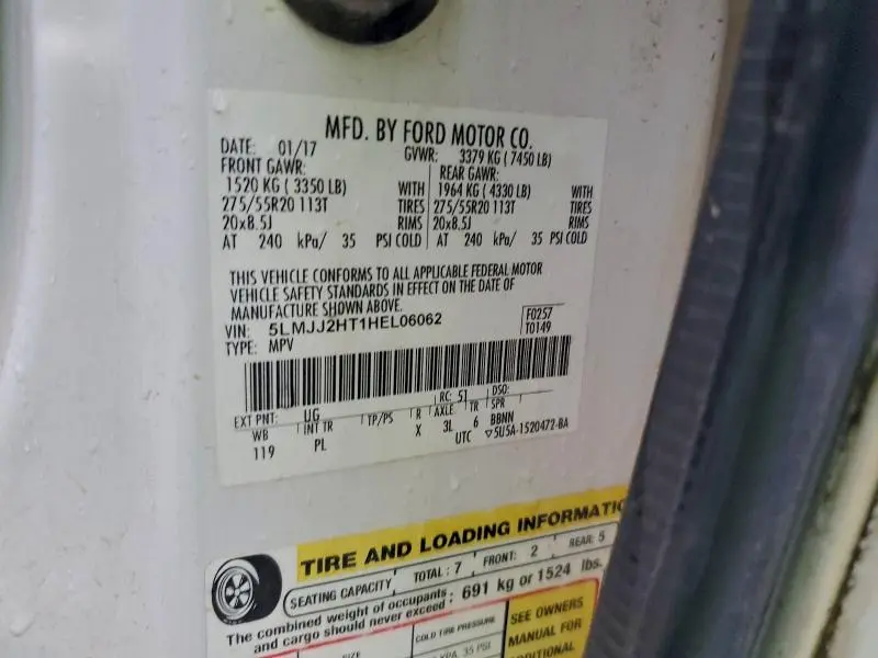 2017 LINCOLN NAVIGATOR SELECT  