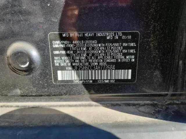 2010 SUBARU FORESTER 2.5X PREMIUM  