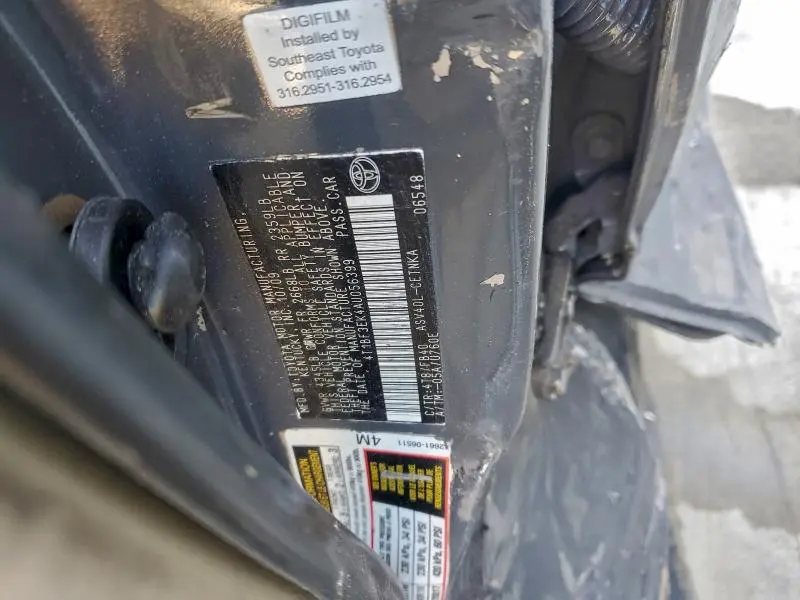 2010 TOYOTA CAMRY BASE  