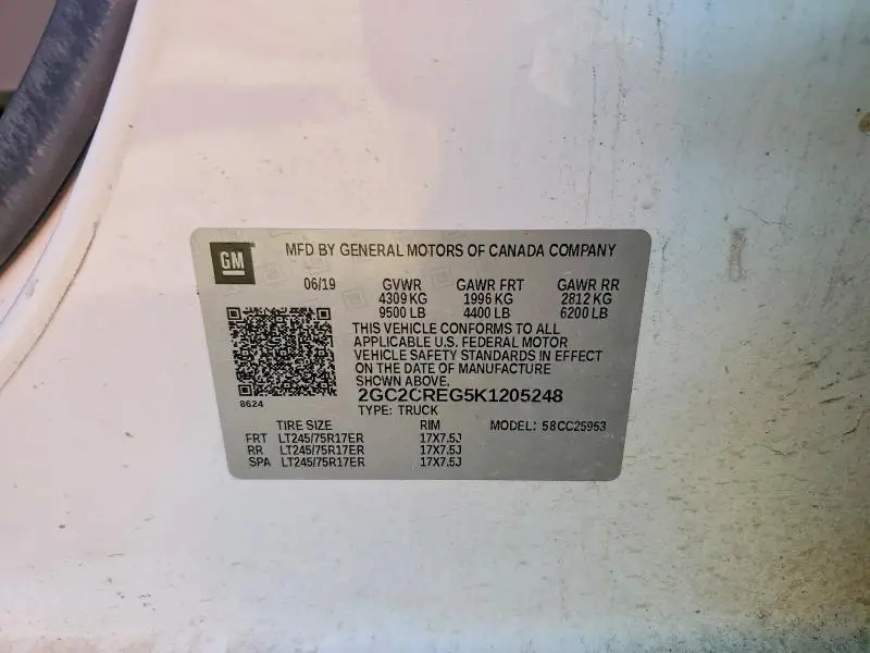 2019 CHEVROLET SILVERADO C2500 HEAVY DUTY  