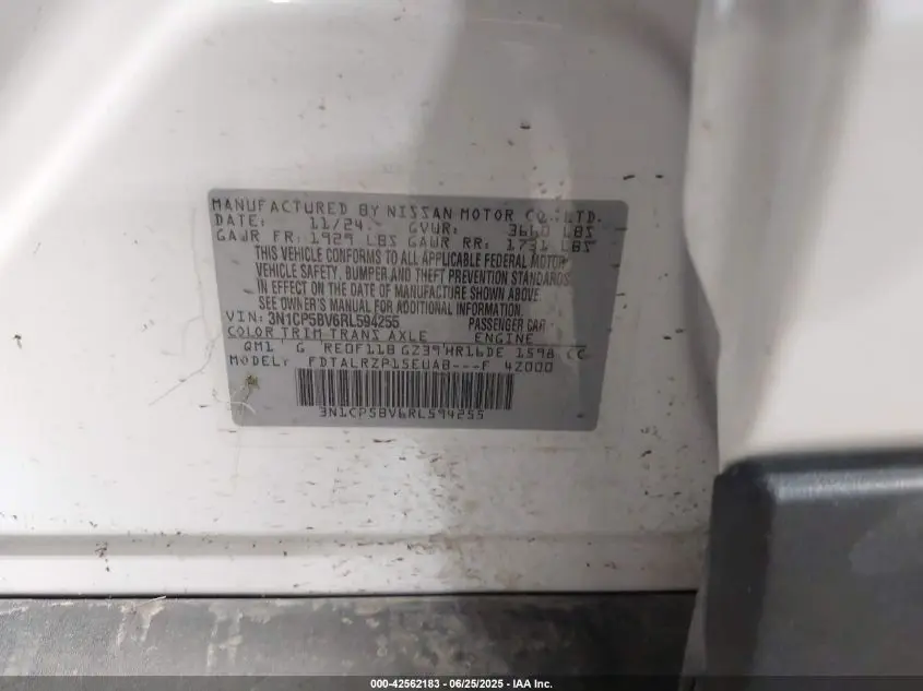 2024 NISSAN KICKS S XTRONIC CVT