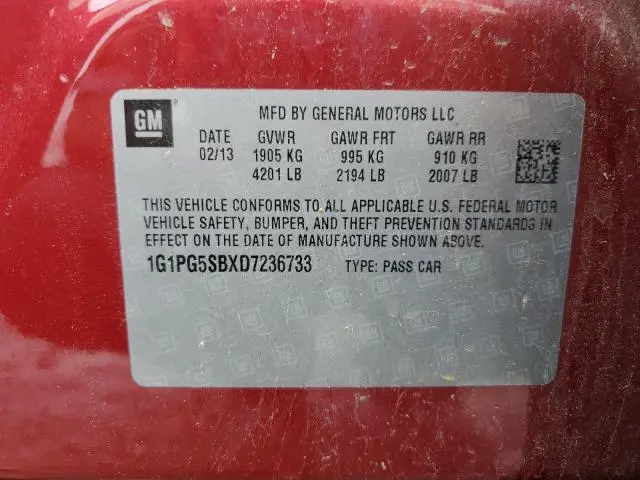 2013 CHEVROLET CRUZE LTZ  
