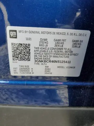 2022 CHEVROLET BLAZER 2LT  