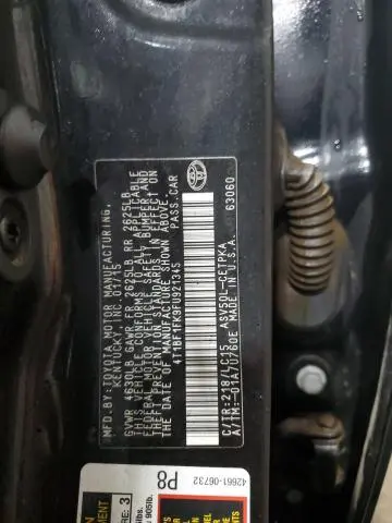 2015 TOYOTA CAMRY LE  