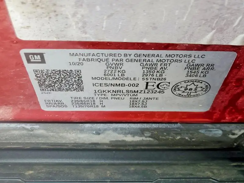 2021 GMC ACADIA SLE  
