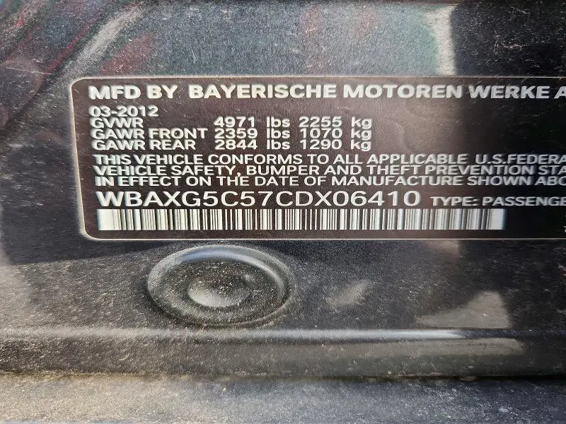 2012 BMW 528 I  