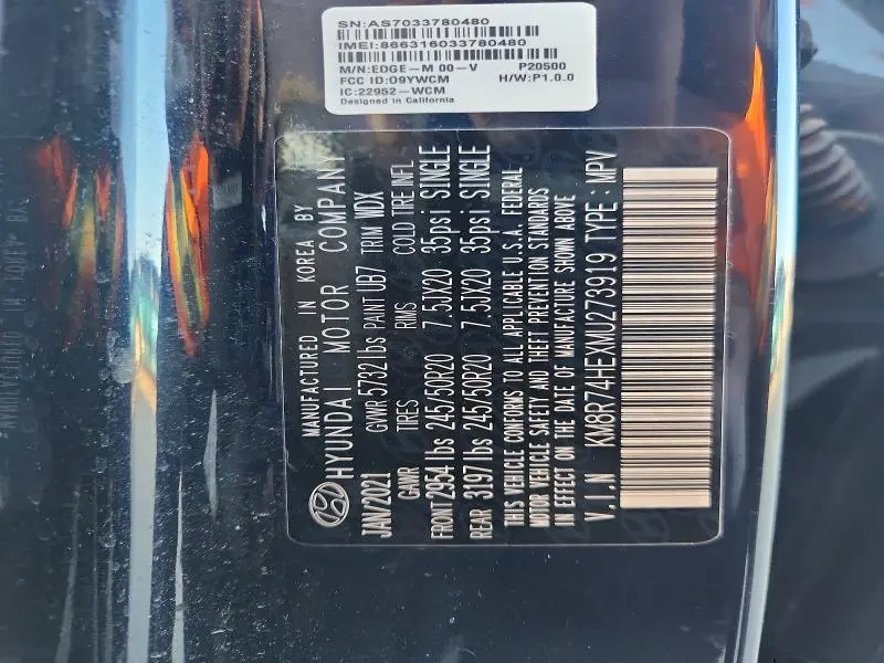2021 HYUNDAI PALISADE CALLIGRAPHY  