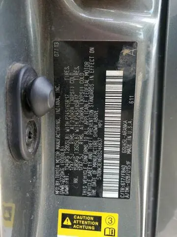 2013 TOYOTA HIGHLANDER BASE  