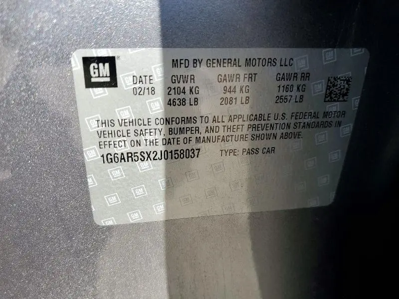 2018 CADILLAC CTS   