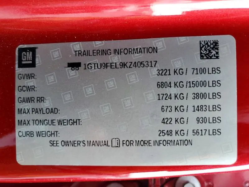 2019 GMC SIERRA K1500 DENALI  