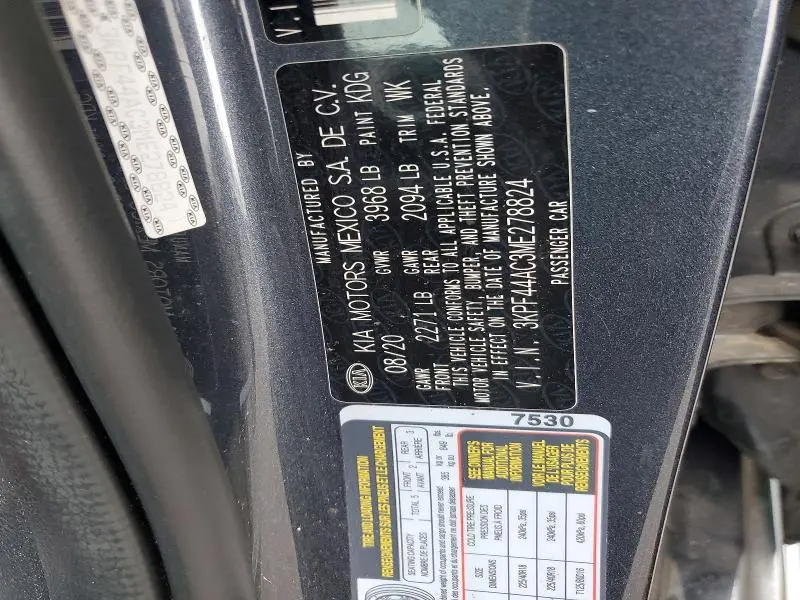 2021 KIA FORTE GT  