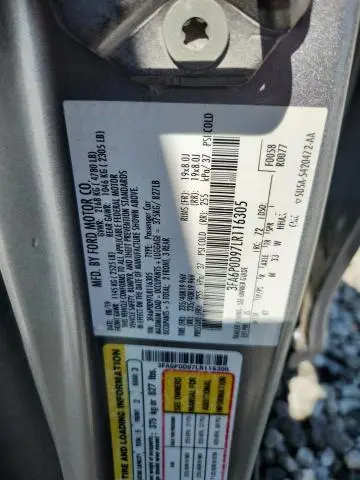 2020 FORD FUSION TITANIUM  