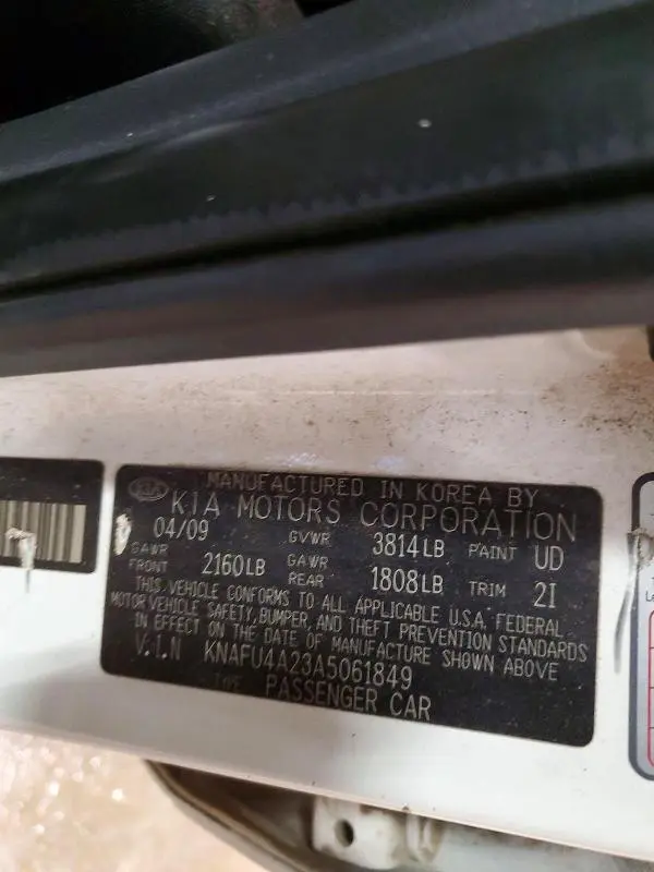 2010 KIA FORTE EX  