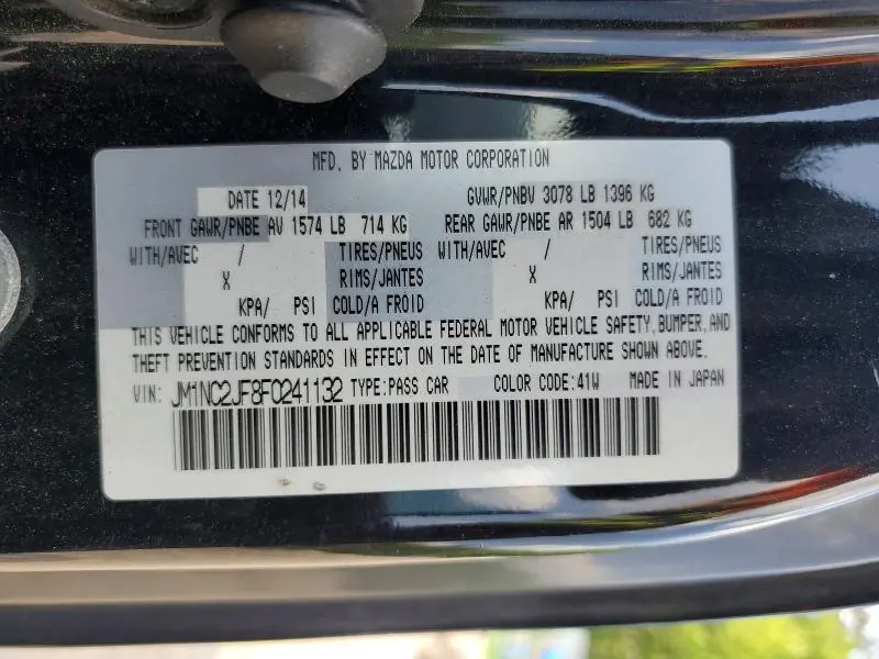 2015 MAZDA MX-5 MIATA SPORT  