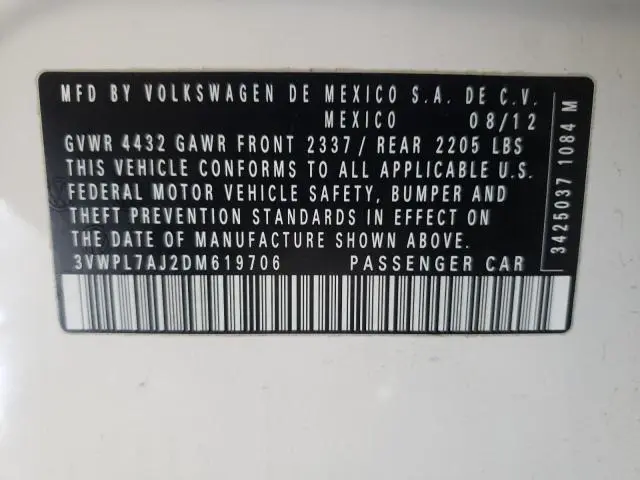 2013 VOLKSWAGEN JETTA TDI  
