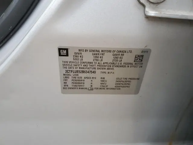 2011 GMC TERRAIN SLT  