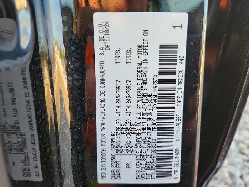 2024 TOYOTA TACOMA SR  