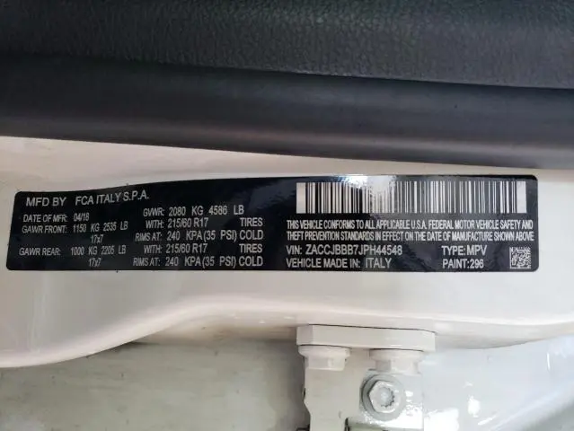 2018 JEEP RENEGADE LATITUDE  