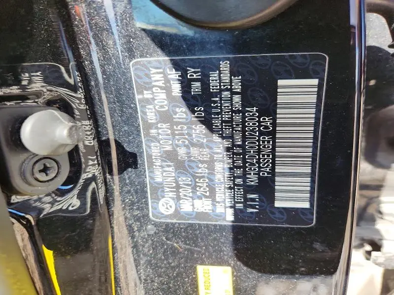2013 HYUNDAI GENESIS 5.0L  