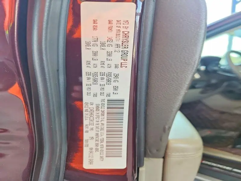 2012 DODGE DURANGO SXT  