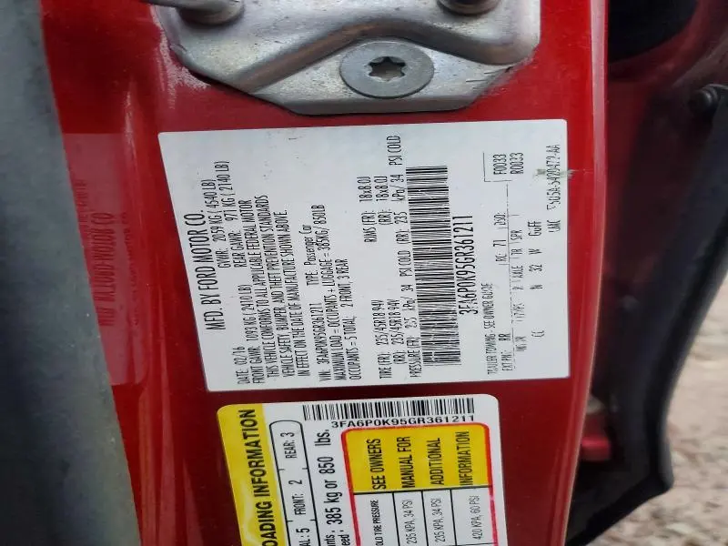 2016 FORD FUSION TITANIUM  