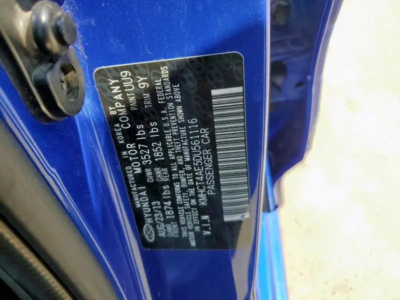 2013 HYUNDAI ACCENT GLS  