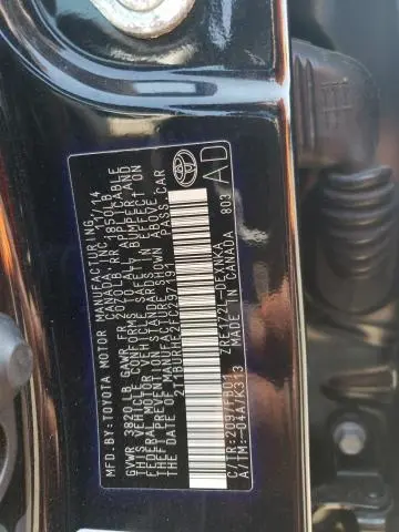 2015 TOYOTA COROLLA L  