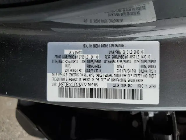 2018 MAZDA CX-9 TOURING  