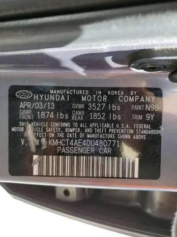 2013 HYUNDAI ACCENT GLS  