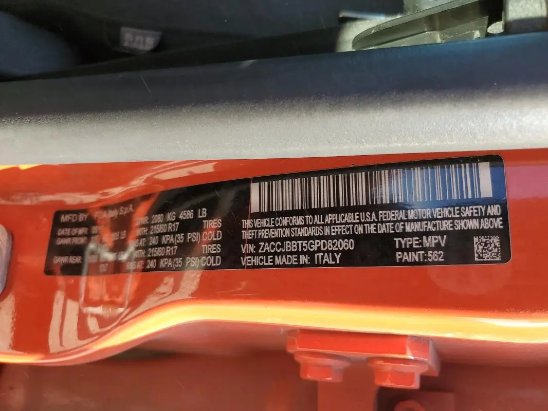 2016 JEEP RENEGADE LATITUDE  