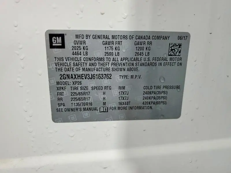 2018 CHEVROLET EQUINOX LS  
